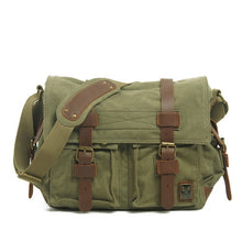 Load image into Gallery viewer, MUCHUAN Men's Canvas Satchel Bag — Vintage Canvas Messenger for Commute & Travel