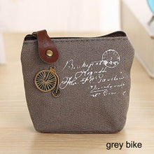 Load image into Gallery viewer, Fashionable Linen Coin Purse with Zipper Closure