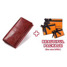 Load image into Gallery viewer, Women's Genuine Leather Wallet — KAVI'S Long Zipper Organizer