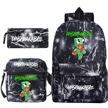 Load image into Gallery viewer, Cartoon Backpack 3-Piece Set — UNSPEAKABLE Merch for School & Travel