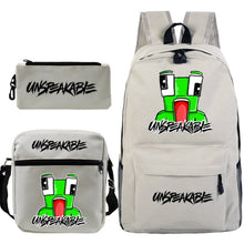Load image into Gallery viewer, Cartoon Backpack 3-Piece Set — UNSPEAKABLE Merch for School & Travel