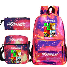 Load image into Gallery viewer, Cartoon Backpack 3-Piece Set — UNSPEAKABLE Merch for School & Travel