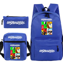 Load image into Gallery viewer, Cartoon Backpack 3-Piece Set — UNSPEAKABLE Merch for School & Travel
