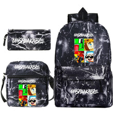 Load image into Gallery viewer, Cartoon Backpack 3-Piece Set — UNSPEAKABLE Merch for School & Travel