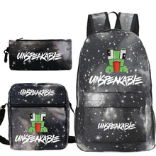 Load image into Gallery viewer, Cartoon Backpack 3-Piece Set — UNSPEAKABLE Merch for School & Travel