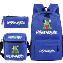 Load image into Gallery viewer, Cartoon Backpack 3-Piece Set — UNSPEAKABLE Merch for School & Travel