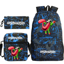 Load image into Gallery viewer, Cartoon Backpack 3-Piece Set — UNSPEAKABLE Merch for School & Travel