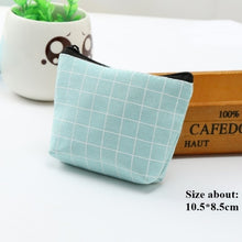 Load image into Gallery viewer, Fashionable Linen Coin Purse with Zipper Closure