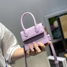 Load image into Gallery viewer, Mini Small Square bag 2020 Fashion New Quality PU Leather Women&#39;s Handbag Crocodile pattern Chain Shoulder Messenger Bags
