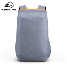 Load image into Gallery viewer, Kingsons Men&#39;s Anti-theft Backpack 15.6 Inch Laptop Bag Pack USB Charging Mini School Back Pack for Teenager Travel Hand Bag New
