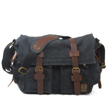 Load image into Gallery viewer, MUCHUAN Men&#39;s Canvas Satchel Bag — Vintage Canvas Messenger for Commute &amp; Travel
