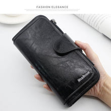 Load image into Gallery viewer, Women&#39;s wallet made of leather Wallets Three fold VINTAGE Womens purses mobile phone Purse Female Coin Purse Carteira Feminina
