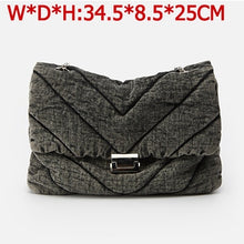 Load image into Gallery viewer, Big Chain Tote Women Shoulder Bag Fashion Large Capacity Messenger Bags for Women 2020 Solid Color Crossbody Bag Women&#39;s Bags
