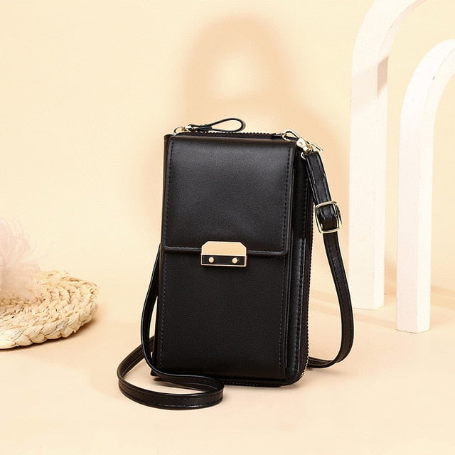 Brand Designer Phone Pocket Small Shoulder Bags for Women Pu Leather Female Crossbody Bag Ladies Mini Messenger Purse