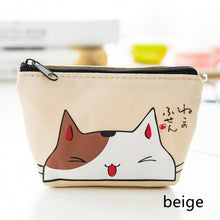 Load image into Gallery viewer, Fashionable Linen Coin Purse with Zipper Closure

