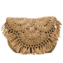 Load image into Gallery viewer, Summer Straw Bags For Women Handmade Tassel Beach Bags 2020 Raffia Rattan Woven Handbags Vacation Shoulder Crossbody Bags Clutch
