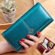 Load image into Gallery viewer, Women&#39;s wallet made of leather Wallets Three fold VINTAGE Womens purses mobile phone Purse Female Coin Purse Carteira Feminina

