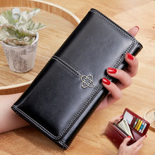 Load image into Gallery viewer, Women&#39;s wallet made of leather Wallets Three fold VINTAGE Womens purses mobile phone Purse Female Coin Purse Carteira Feminina
