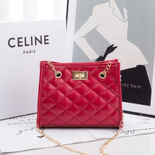 Load image into Gallery viewer, Diamond Lattice PU Small Chain Bag Shoulder For Women 2021 Mini Phone Fashion Crossbody Bag Female Trend Handbag Messenger Bags
