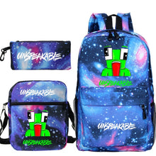 Load image into Gallery viewer, Cartoon Backpack 3-Piece Set — UNSPEAKABLE Merch for School &amp; Travel
