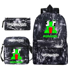 Load image into Gallery viewer, Cartoon Backpack 3-Piece Set — UNSPEAKABLE Merch for School &amp; Travel
