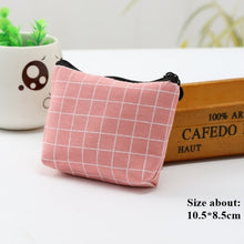 Load image into Gallery viewer, Fashionable Linen Coin Purse with Zipper Closure
